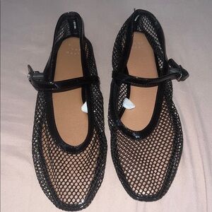 Target Black Mesh Flats